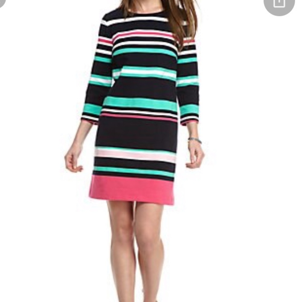 Crown and Ivy striped 3/4 sleeve dress. Size PP